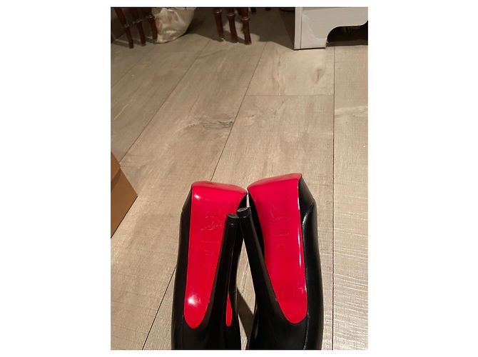 Christian Louboutin Bianca 140 Kindergröße EU 37,5 Schwarz Rot - Ansicht 11