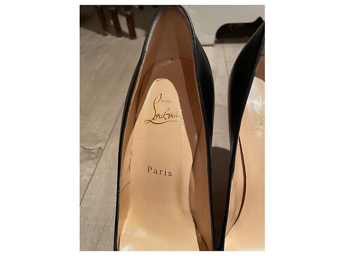 Christian Louboutin Bianca 140 Kindergröße EU 37,5 Schwarz Rot - Ansicht 13