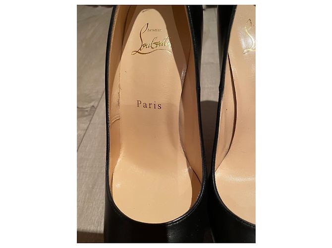 Christian Louboutin Bianca 140 Kindergröße EU 37,5 Schwarz Rot - Ansicht 14