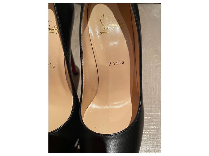 Christian Louboutin Bianca 140 Kindergröße EU 37,5 Schwarz Rot - Ansicht 15