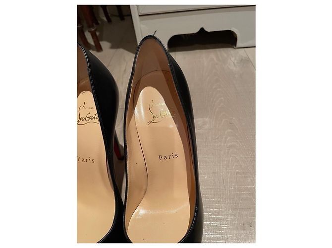 Christian Louboutin Bianca 140 Kindergröße EU 37,5 Schwarz Rot - Ansicht 16
