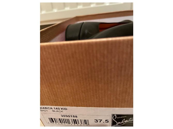 Christian Louboutin Bianca 140 Kindergröße EU 37,5 Schwarz Rot - Ansicht 17