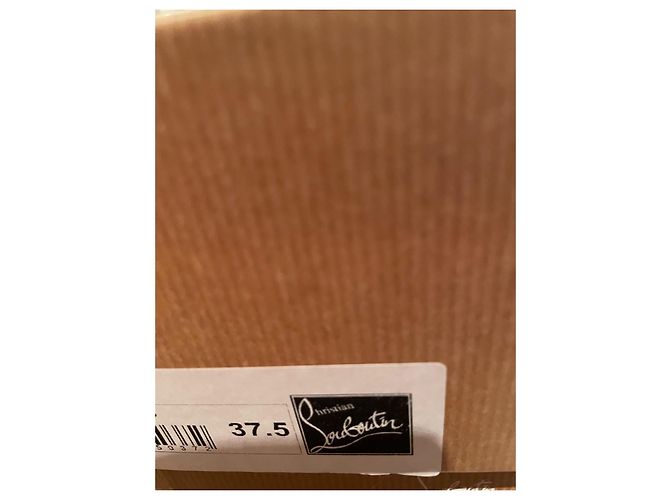 Christian Louboutin Bianca 140 Kindergröße EU 37,5 Schwarz Rot - Ansicht 18