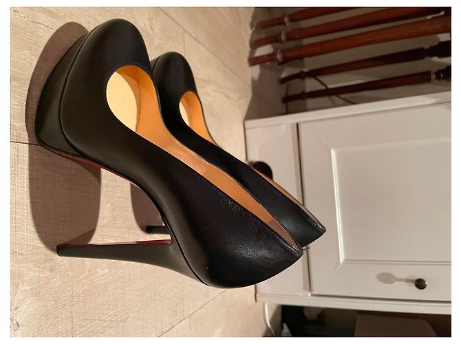 Christian Louboutin Bianca 140 Kindergröße EU 37,5 Schwarz Rot - Ansicht 21