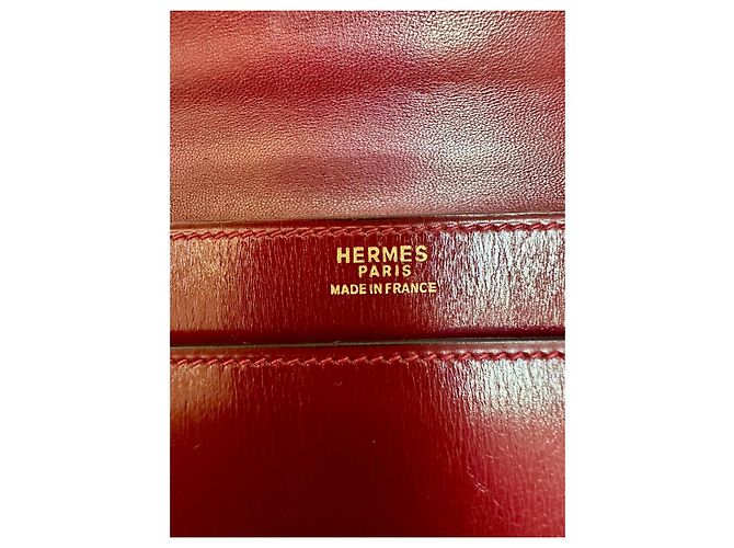 Lydie Borsa Hermès Ex Libris bordeaux in ottime condizioni Bordò - vista 10