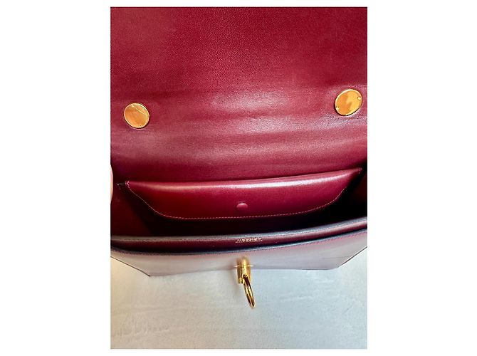 Lydie Borsa Hermès Ex Libris bordeaux in ottime condizioni Bordò - vista 11