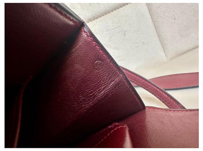 Lydie Borsa Hermès Ex Libris bordeaux in ottime condizioni Bordò - vista 12