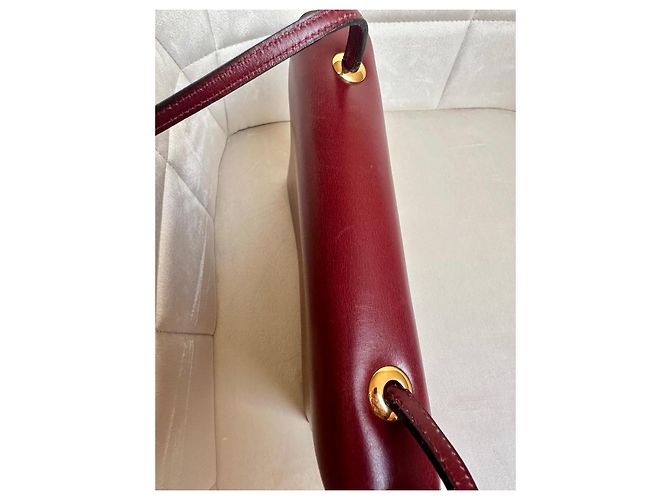 Lydie Borsa Hermès Ex Libris bordeaux in ottime condizioni Bordò - vista 14