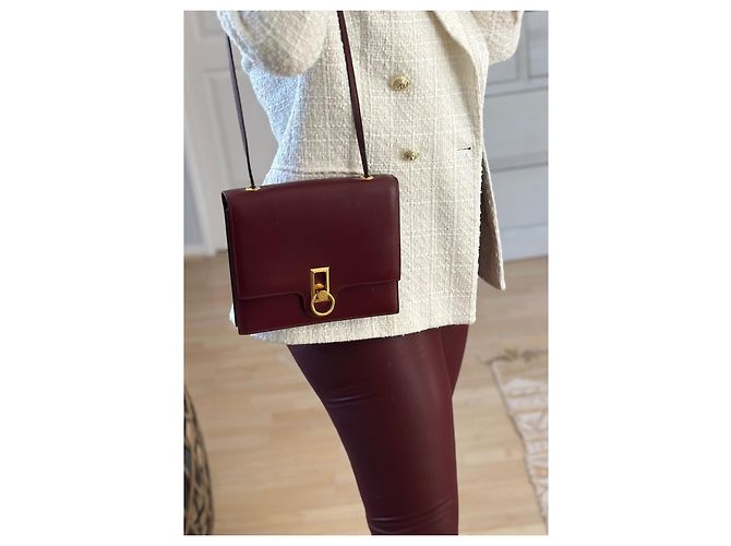 Lydie Borsa Hermès Ex Libris bordeaux in ottime condizioni Bordò - vista 17