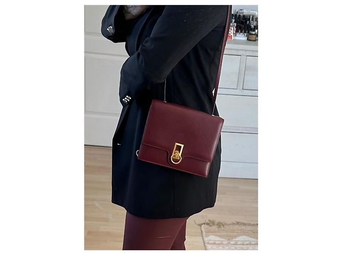 Lydie Borsa Hermès Ex Libris bordeaux in ottime condizioni Bordò - vista 18