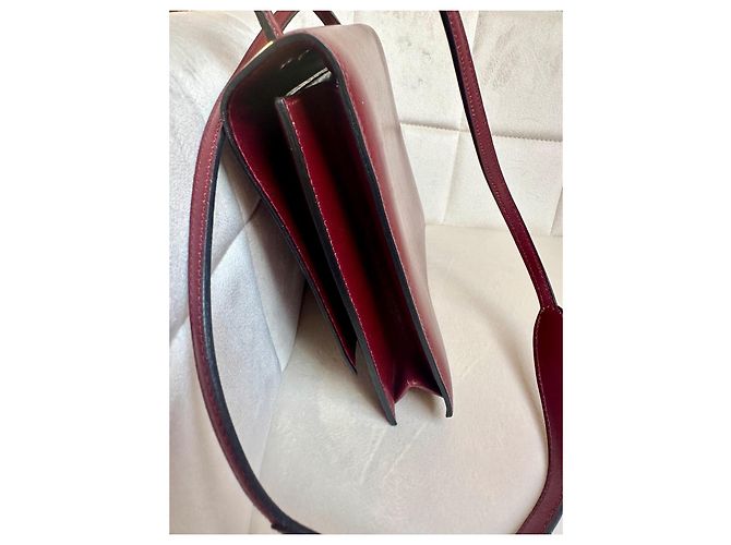 Lydie Borsa Hermès Ex Libris bordeaux in ottime condizioni Bordò - vista 7