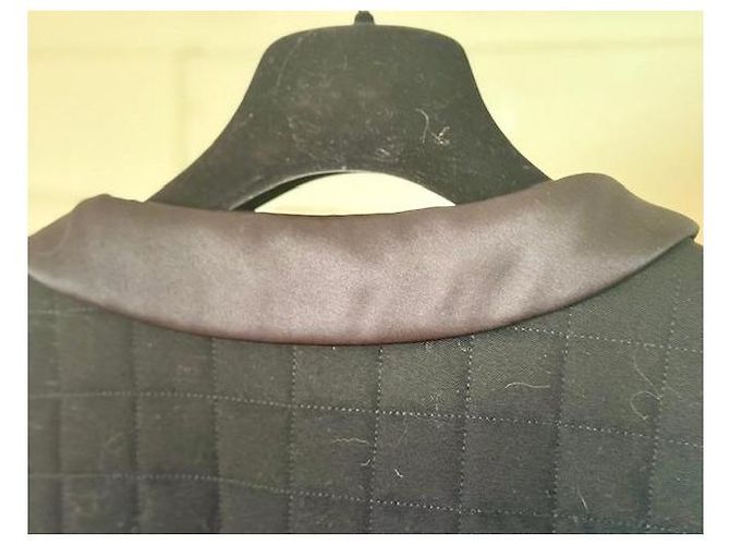 Chanel Jacke aus schwarzem Tweed Größe 36 - Ansicht 7