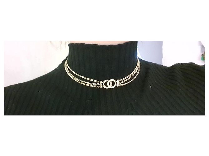 Chanel Choker Halskette Gold Gold hardware - Ansicht 4