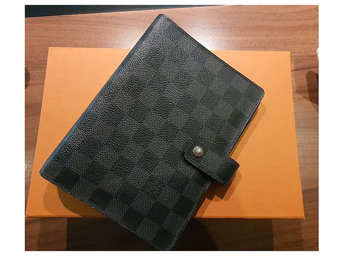 Agenda MM Louis Vuitton Grigio antracite - vista 14