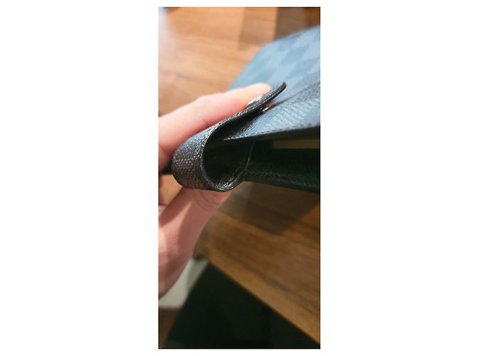 Agenda MM Louis Vuitton Grigio antracite - vista 3