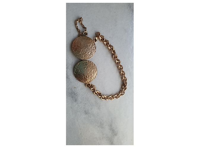 Bracciale Balenciaga Edition 1965 in Vermeil Oro Gold hardware - vista 4