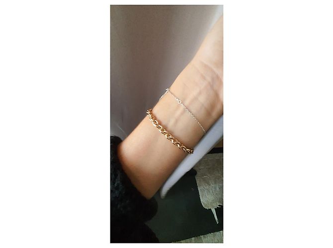 Bracciale Balenciaga Edition 1965 in Vermeil Oro Gold hardware - vista 6