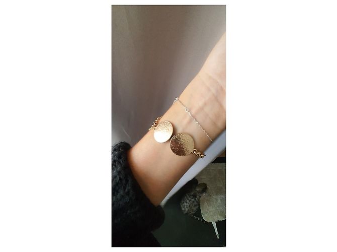 Bracciale Balenciaga Edition 1965 in Vermeil Oro Gold hardware - vista 7