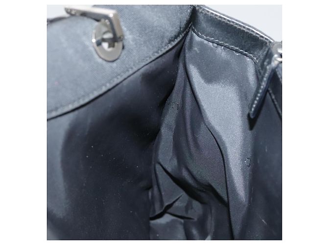 Borsa a mano in nylon nero GUCCI Bamboo 002 1010 3444 Auth ep7044 - vista 27