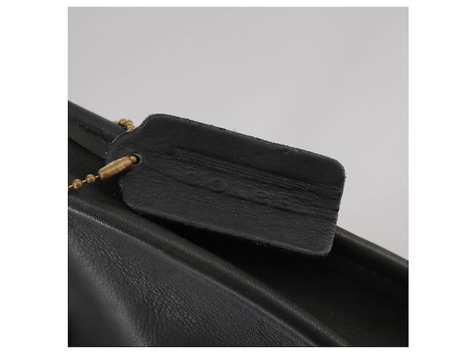 Coach Borsa a mano in pelle nera e oro Auth am7459 Nero D'oro - vista 10