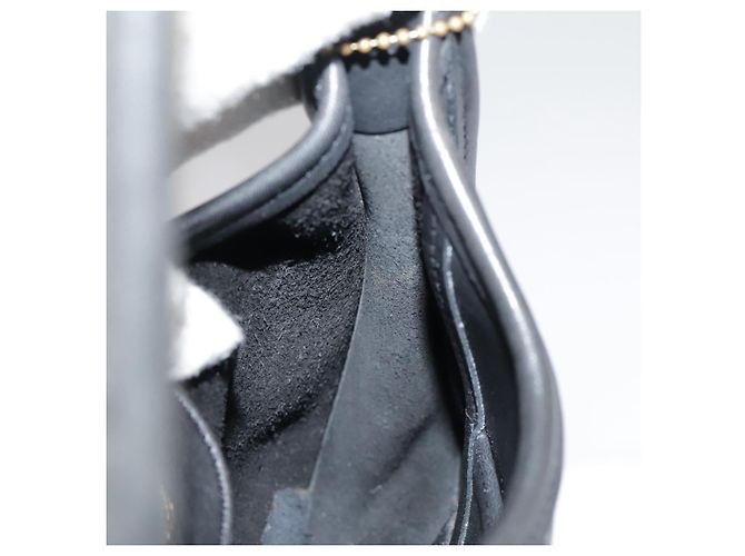 Coach Borsa a mano in pelle nera e oro Auth am7459 Nero D'oro - vista 18