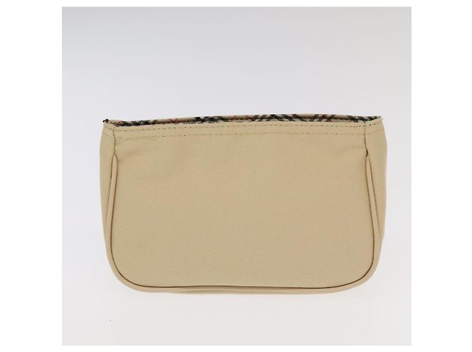 Borsa a mano in pelle e tela Burberry Nova Check 2Set Beige Marrone Auth ti2509 - vista 11