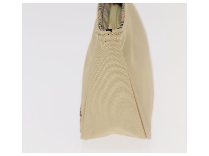 Borsa a mano in pelle e tela Burberry Nova Check 2Set Beige Marrone Auth ti2509 - vista 12