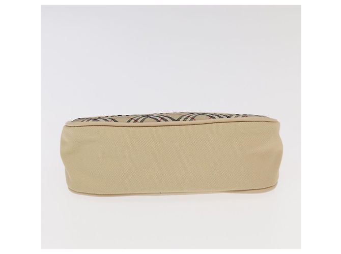 Borsa a mano in pelle e tela Burberry Nova Check 2Set Beige Marrone Auth ti2509 - vista 14