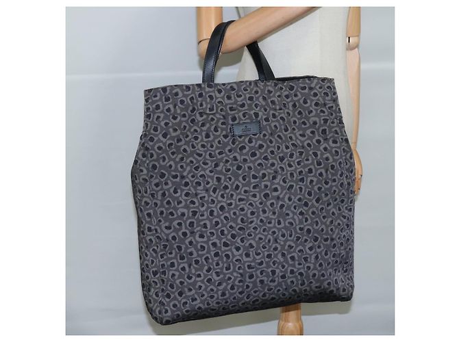 Borsa tote in tela nera Auth ep6974 GUCCI Nero - vista 21