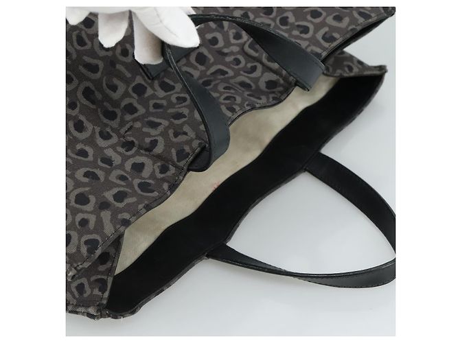 Borsa tote in tela nera Auth ep6974 GUCCI Nero - vista 6