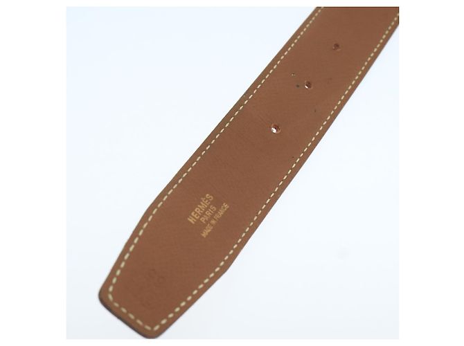 Hermès Cinturón de cuero HERMES Constance 31,5"" oro rojo Auth yk16343 Roja Dorado - vista 11