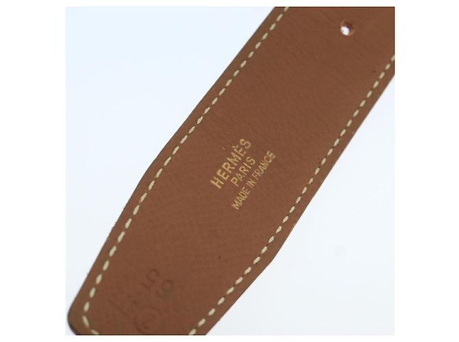 Hermès Cinturón de cuero HERMES Constance 31,5"" oro rojo Auth yk16343 Roja Dorado - vista 15