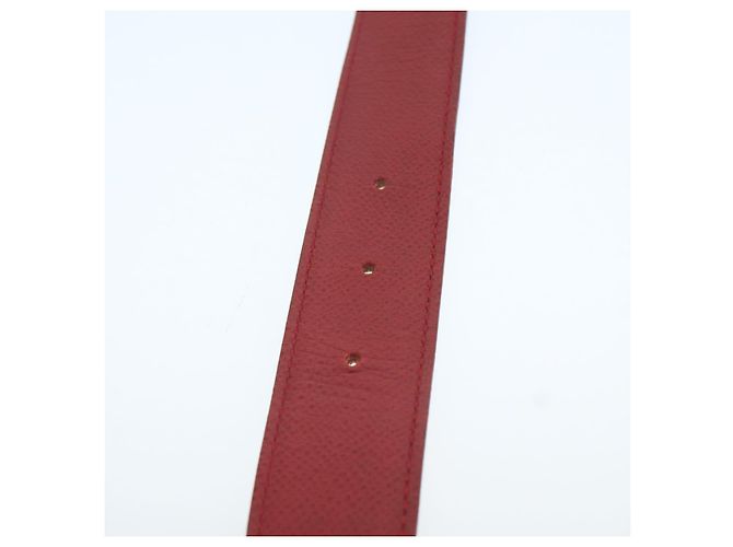 Hermès Cinturón de cuero HERMES Constance 31,5"" oro rojo Auth yk16343 Roja Dorado - vista 7