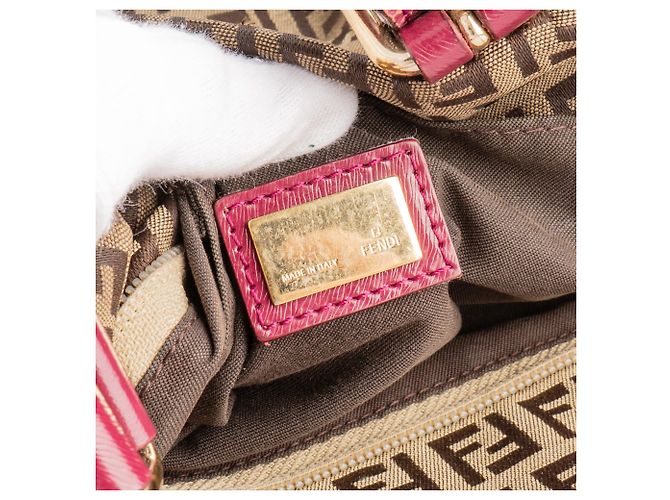 Zucchino Borse FENDI T. Tessuto Marrone - vista 10