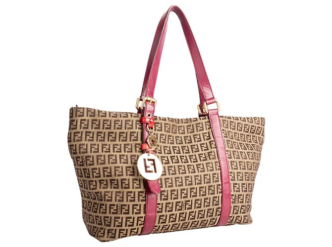 Zucchino Borse FENDI T. Tessuto Marrone - vista 2