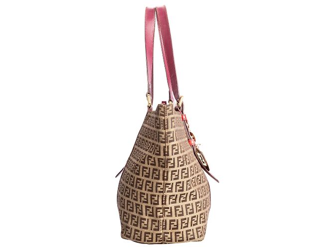 Zucchino Borse FENDI T. Tessuto Marrone - vista 4