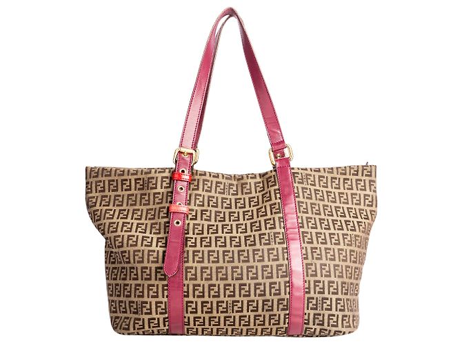 Zucchino Borse FENDI T. Tessuto Marrone - vista 5