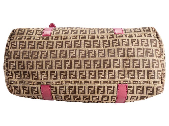 Zucchino Borse FENDI T. Tessuto Marrone - vista 7