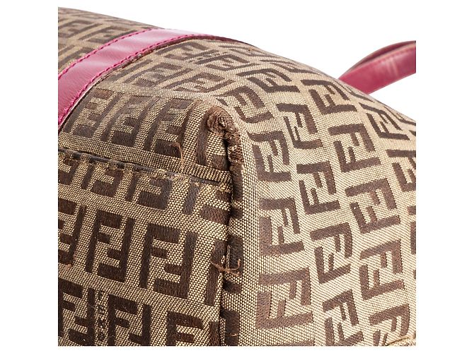 Zucchino Borse FENDI T. Tessuto Marrone - vista 8