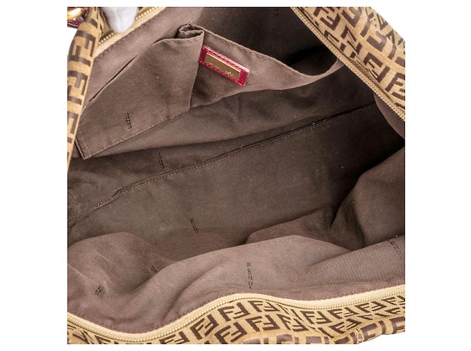 Zucchino Borse FENDI T. Tessuto Marrone - vista 9