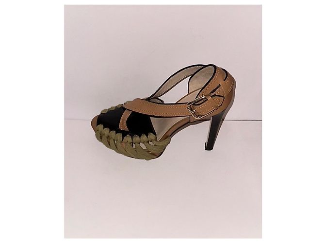 Décolleté Reiss in pelle beige taglia 37 - vista 3