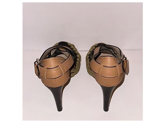 Décolleté Reiss in pelle beige taglia 37 - vista 4