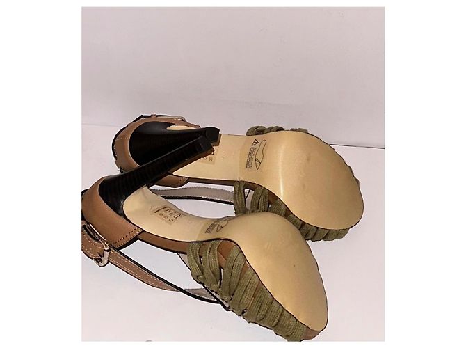 Décolleté Reiss in pelle beige taglia 37 - vista 5