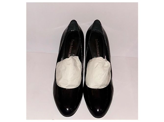 Décolleté Enzo Angiolini in pelle blu scuro - vista 2