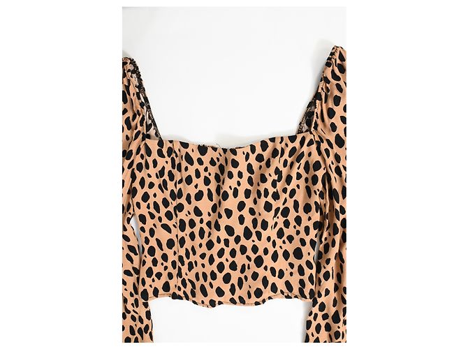 Reformation Reign Top aus Viskose mit Tierdruck Python drucken - Ansicht 10
