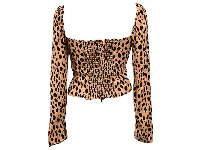 Reformation Reign Top aus Viskose mit Tierdruck Python drucken - Ansicht 3