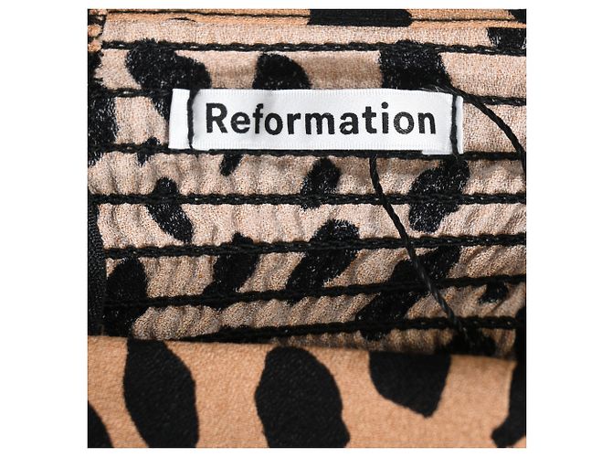 Reformation Reign Top aus Viskose mit Tierdruck Python drucken - Ansicht 4