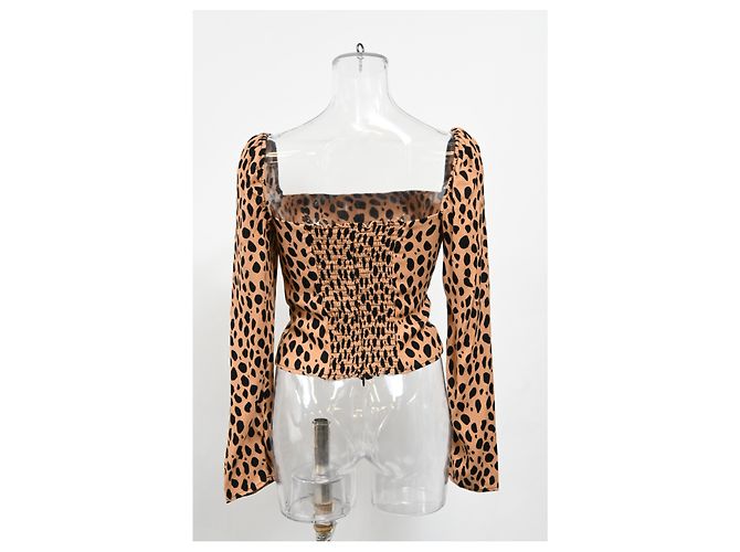 Reformation Reign Top aus Viskose mit Tierdruck Python drucken - Ansicht 8