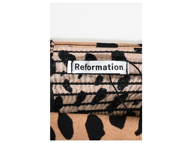 Reformation Reign Top aus Viskose mit Tierdruck Python drucken - Ansicht 9