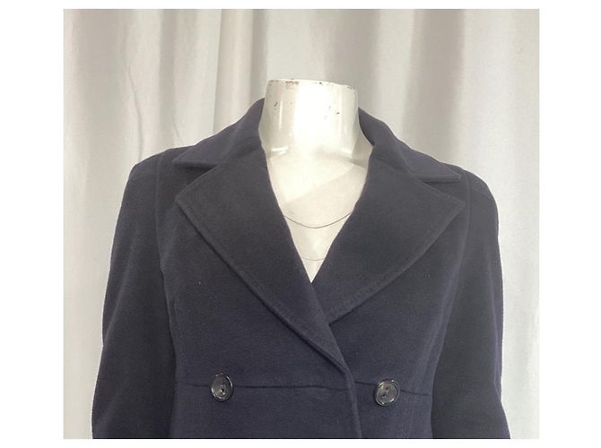 Max Mara Studio Peacoat aus marineblauer Schurwolle - Ansicht 10